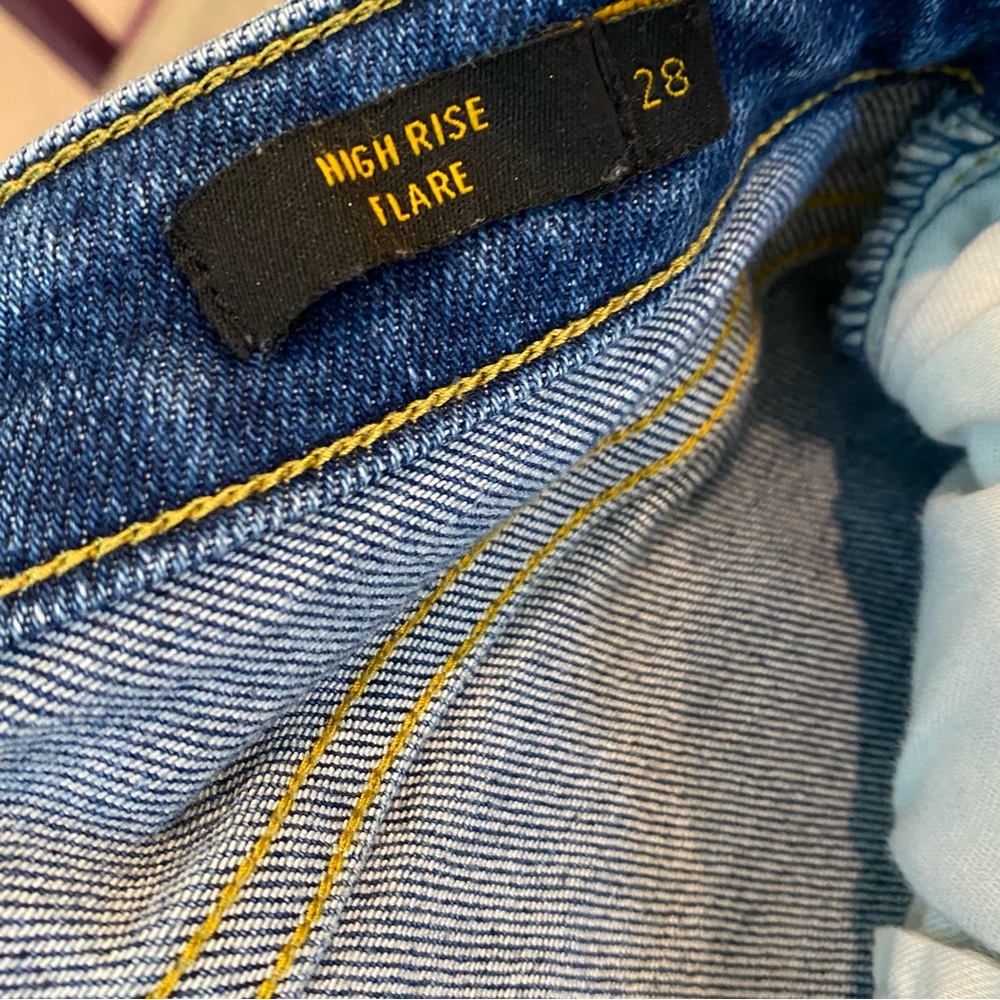 Lee High-Rise Flare Distressed Jeans - image 2